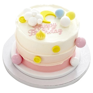 Wholesale Round Black and White Multi Size Cake Board Drum With Texture - Product Image 3