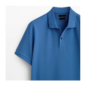 Polo T-shirt personnalisé avec logo, taille unique, léger et confortable, coupe classique, 100% coton, imprimé, pour hommes - Product Image 3