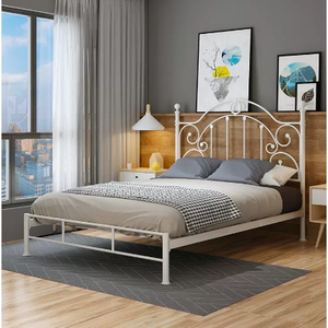 <span class=keywords><strong>Ancien</strong></span> artisan Moderne simple double cadre <span class=keywords><strong>en</strong></span> <span class=keywords><strong>fer</strong></span> lit 1.8m Nordic Princess drap homme 1.5m - Product Image 2