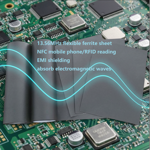 Material Absorbente de Ferrita para Bloqueo de Microondas, Adhesivo Antimagnético para Dispositivos NFC <span class=keywords><strong>RFID</strong></span>, Anti-interferencia - Product Image 2