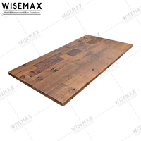 Meubles WISEMAX bon marché 70*70 carrés ronds en bois d'orme massif dessus de table pour restaurant café boutique meubles de salle à manger commerciaux