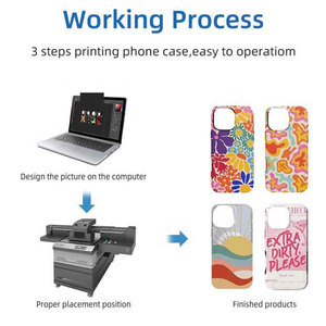 60*90 UV phẳng máy in kỹ thuật số chai thủy tinh Acrylic máy in EPS i1600 đầu lớn định dạng máy in UV - Product Image 3