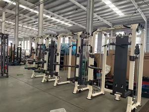 Đa chức năng Smith Máy phòng tập thể dục có thể điều chỉnh Cáp phòng tập thể dục với TRICEPS/chinning/<span class=keywords><strong>Lat</strong></span>/Row Squat giá - Product Image 6