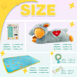 Jouet à mâcher pour chien AFP personnalisé, corde à mâcher, couverture en peluche douce, aide au sommeil pour animaux de compagnie, jouet à battement de cœur, jouet qui couine pour chiots, jouet apaisant pour la <span class=keywords><strong>dentition</strong></span>, jouet frais pour chiots - Product Image 2