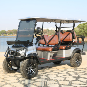 Trade Assurance 5kW Elektro-Golfwagen 4+2 Sitze Hocheffiziente Blei-Säure-Batterie 45km/h Professioneller Tacho Komfortabler Clubwagen - Product Image 4