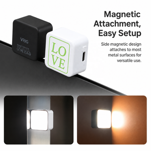 Lumière d'appoint magnétique compatible avec DJI Osmo Pocket 3, <span class=keywords><strong>Action</strong></span> 5 Pro/4, éclairage vidéo <span class=keywords><strong>LED</strong></span>, lumière de vlog à griffe froide - Product Image 4