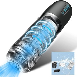 추진 회전 자동 남성 스트로커 섹스 기계 방수 진동 진공 펌프 흡입 남성 전기 자위 컵 - Product Image 1