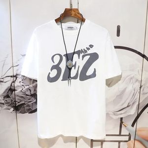 2025 nuovo arrivo t-shirt da uomo stampate con Logo personalizzato più vendute Online 220 grammi di tessuto a maglia con lavaggio acido ricamo serigrafia - Product Image 2