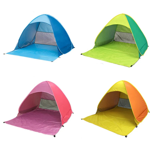 2-3Persons Pop up Beach Tent Automatic <b>Quickly</b> Open Outdoor Camping Tour UV50+ Portable Ultralight Sunscreen with Extended Mat - Product Image 4