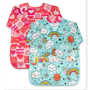 Tablier de <span class=keywords><strong>Peinture</strong></span> <span class=keywords><strong>en</strong></span> Polyester Réutilisable avec Logo Personnalisé pour Enfants, Motif Dinosaure, pour l'École, l'Artisanat, Cadeau Promotionnel, Vente <span class=keywords><strong>en</strong></span> Gros - Product Image 4