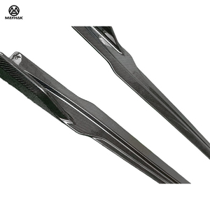 Minigonne laterali in fibra di carbonio 3K Twill Weave nere per BMW G01 X3 G02 <span class=keywords><strong>X4</strong></span>, kit carrozzeria stile Warrior <span class=keywords><strong>2018</strong></span>+ - Product Image 6