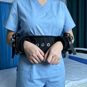 Ensemble de contention médicale – Menottes de poignet non amovibles avec ceinture de maintien – Menottes de bondage BDSM – Fixateur d'extrémités pour patient en milieu hospitalier - Product Image 2