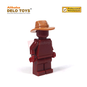 Piezas de bloques de construcción de plástico para manualidades, Minifig, sombrero de cabeza, estilo Outback de ala ancha (Fedora) 61506 (n. ° 88410) - Product Image 3