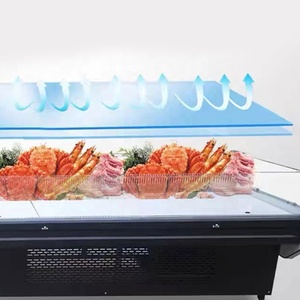 Refrigerador de exhibición para supermercados, tipo abierto, para alimentos preparados, pescado, mariscos, carne fría y congelada - Product Image 5