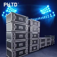 PHLTD Boîtier de distribution d'énergie légère triphasé en alliage d'aluminium 63A Entrée Flight Case Cabinet