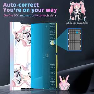 أحدث ذاكرة ألعاب DDR4 بسعة 8/16 جيجابايت مع إضاءة RGB، ذاكرة DDR5 بسعة 32 جيجابايت وسرعات 3200/4800/5600/6000 ميجاهرتز للكمبيوتر المكتبي عالية السرعة مع مبدد حراري وتقنية XMP - Product Image 6