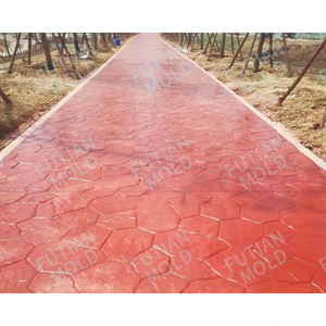 Formas de plástico entrelazadas Moldes de hormigón Pave Hacer máquina de hormigón Paisaje Patio Pizarra Patrones de sellos de goma para hormigón - Product Image 3