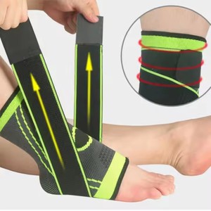 Mangas de compresión largas S-L de neopreno transpirable <span class=keywords><strong>para</strong></span> deportes, rodillera deportiva antideslizante, protección de tobillo <span class=keywords><strong>para</strong></span> fútbol y baloncesto - Product Image 2