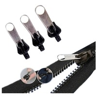 Extracteur de fermeture à glissière à double trou non verrouillable de haute qualité 10 # pour sacs en nylon tentes trolley en métal