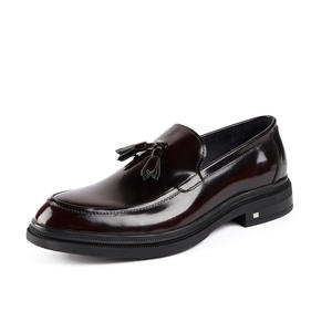 Chaussures Oxford en cuir véritable à bout pointu, imperméables, avec sangle réglable, soutien de la voûte plantaire stable, chaussures décontractées pour hommes, bureau, carrière - Product Image 4