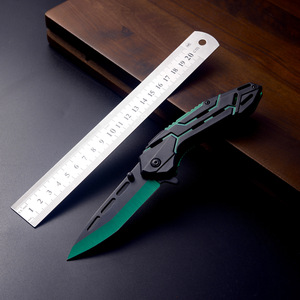 Couteau <span class=keywords><strong>pliant</strong></span> Blue Devil, best-seller transfrontalier, couteau à fruits pour le camping en plein air, lame en acier inoxydable, petit couteau <span class=keywords><strong>pliant</strong></span> EDC - Product Image 1