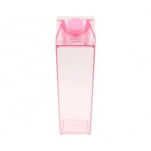 Bouteille d'eau en plastique carrée transparente de 1000 ml et 500 ml, boîte de lait, carton, impression personnalisée - Product Image 6