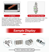 Machine de découpe laser CNC Genshine pour plaques et tuyaux métalliques, haute vitesse, AI/BMP, refroidissement par eau, vente directe fabricant chinois