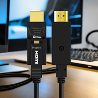 20m 25m 35m 40m 45m 18Gpbs Haute Vitesse 4K YUV4:4:4 UHD Vidéo HDMI Câble Fibre Optique Mâle à Mâle