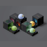 Boîte de bombes de bain personnalisées en gros, boîte à fenêtre ouverte, coffret cadeau, emballage de bombe de bain avec logo personnalisé