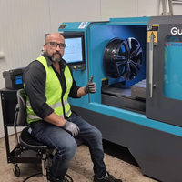 2024 Nouveau Modèle LSB300 Machine de Réparation de Jantes en Alliage pour Tour CNC avec Technologie de Coupe Diamant pour Jantes