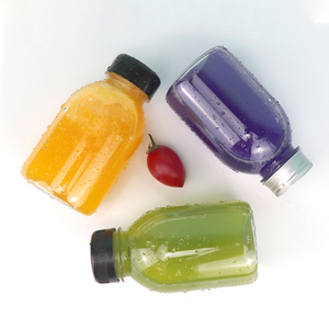 Botella de Plástico PET Transparente de 250 ml con Tapa de Rosca y Serigrafía para Té con Leche, Jugo, Agua Mineral - Product Image 3