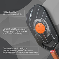 Expédition Entrepôt US Pala Pickleball Fibre de Carbone 3K Norme USAPA, Épaisseur 16mm