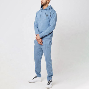Chándales de felpa francesa deportivos de moda con estampado en relieve de logotipo de marca personalizado para hombres 460 GSM sudaderas con capucha de alta calidad pantalones de chándal de invierno - Product Image 6