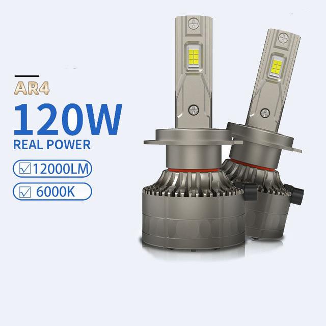 Hot Sales 6000K 120W 12000Lm Auto Lighting System Lens LED Headlights Bulb H1 H3 H4 H7 H11 Led Head Light Auto Kit for Car