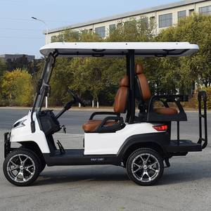 Chariot de <span class=keywords><strong>golf</strong></span> électrique 4 places sur mesure fabriqué en Chine avec suspension indépendante Système de freinage à quatre disques Chariot de chasse levé - Product Image 5