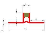 Joints de dilatation en plastique de 10 mm, profilés de jointure en PVC pour carrelage céramique