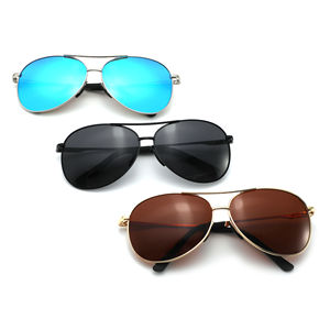 2024 usine Designer métal lunettes de soleil mode lunettes de soleil polarisées logo personnalisé imprimé lentilles lunettes de soleil pour hommes - Product Image 1