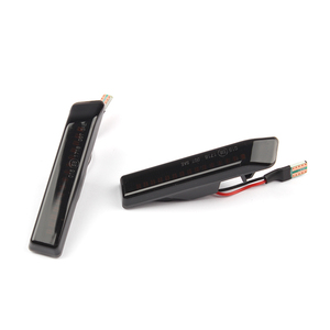 Feux de position latéraux d'aile avant séquentiels à lentille fumée ADT compatibles avec les feux de position latéraux à LED de la série 3 E36 X5 E53 ambre - Product Image 1