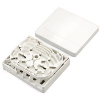 Placa de Conexión de Fibra Óptica FP-4A - Caja Terminal FTTH Simplex SC de Montaje en Pared para Interiores para Conexiones de Red