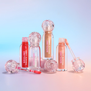 Cosméticos Veganos, Tinte Labial Líquido, Marca Privada, Brillo Labial con Color, Aceite Voluminizador de Labios, Mineral, Resistente al Agua, Brillo Labial <span class=keywords><strong>Nude</strong></span> Brillante - Product Image 1
