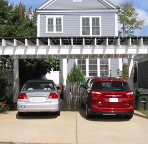 ที่ยึดหลังคารถพลังงานแสงอาทิตย์แบบติดตั้งกลางแจ้งกันน้ำได้ที่จอดรถ<span class=keywords><strong>2</strong></span>คันโครงสร้างรถยนต์ - Product Image 3