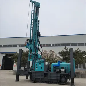 Crawler Type 380m Depth Hydraulic Rock Borehole Drilling Water Well Drilling Rig Machine