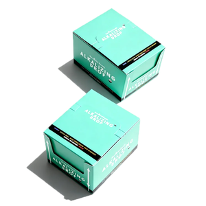 Boîte de présentation en papier <span class=keywords><strong>Venus</strong></span> embossée, élégante, écologique, imperméable, portable, turquoise, avec trou de suspension, ouverture frontale - Product Image 5