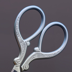 Ciseaux miniatures en acier inoxydable, style Phénix, vente en gros d'usine, ciseaux de bureau portables, ciseaux à embossage rétro européens, thé - Product Image 2
