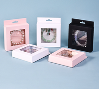 Boîte cadeau en carton rigide écologique avec fenêtre transparente, gaufrage, impression en héliogravure, pelliculage mat, logo personnalisé pour cosmétiques