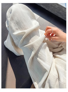 2025 estate nuovi pantaloni larghi da <span class=keywords><strong>donna</strong></span> in cotone e <span class=keywords><strong>lino</strong></span> tinta unita in seta di ghiaccio a vita alta pantaloni larghi Casual da <span class=keywords><strong>donna</strong></span> - Product Image 3