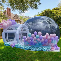 Tente bulle gonflable transparente pour fête en plein air avec souffleur de canal, 3m, 4m, 5m, 6m