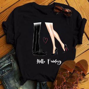 Camiseta blanca para mujer, Camiseta con estampado de copa de vino, camiseta Harajuku con estampado informal para mujer, camiseta gráfica de manga corta de talla grande para niña - Product Image 4