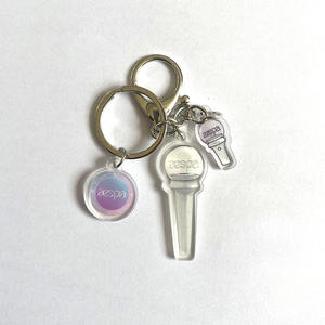Haute qualité STRAY KIDS E N 17 Aespa Lightstick pendentif porte-clés Kpop acrylique SKZ main lampe porte-clés pour clés de voiture en plastique - Product Image 3