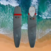Planche de surf en résine époxy en fibre de verre avec aileron de surf Longboard pour le surf